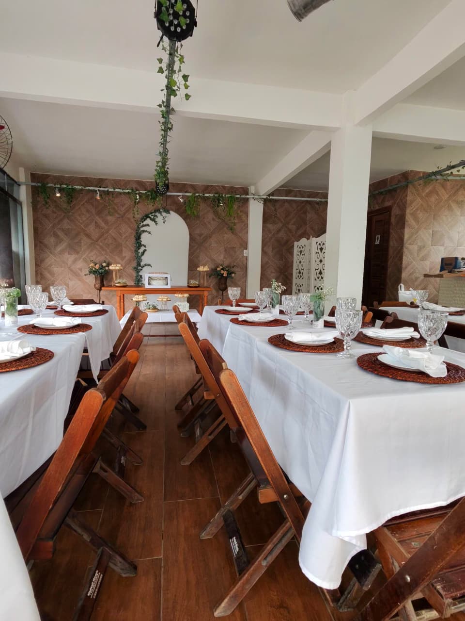 Salão decorado elegante